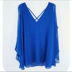 Brilliant Blue Plus Blouse